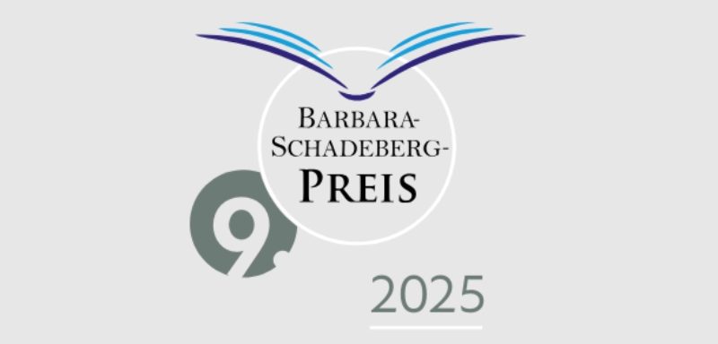 Grafik: Ausschreibung 9. Barbara-Schadeberg-Preis